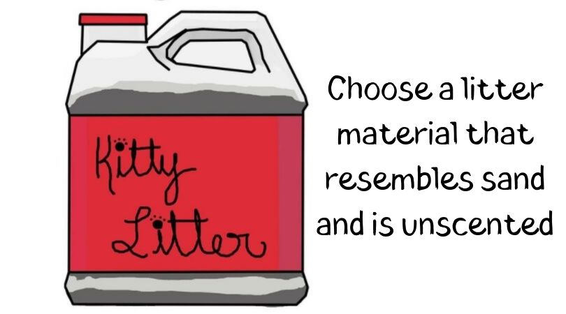 An illustration of a container of kitty litter