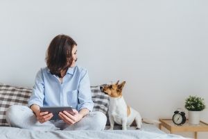 dogs help with stress