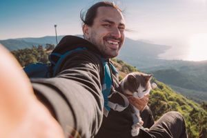 hiking with cats