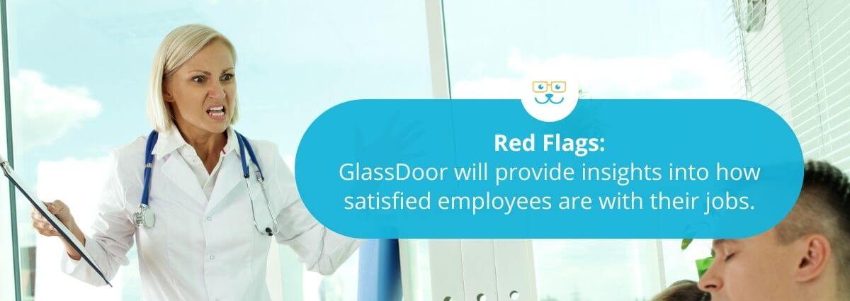 Glassdoor reviews can be red flags