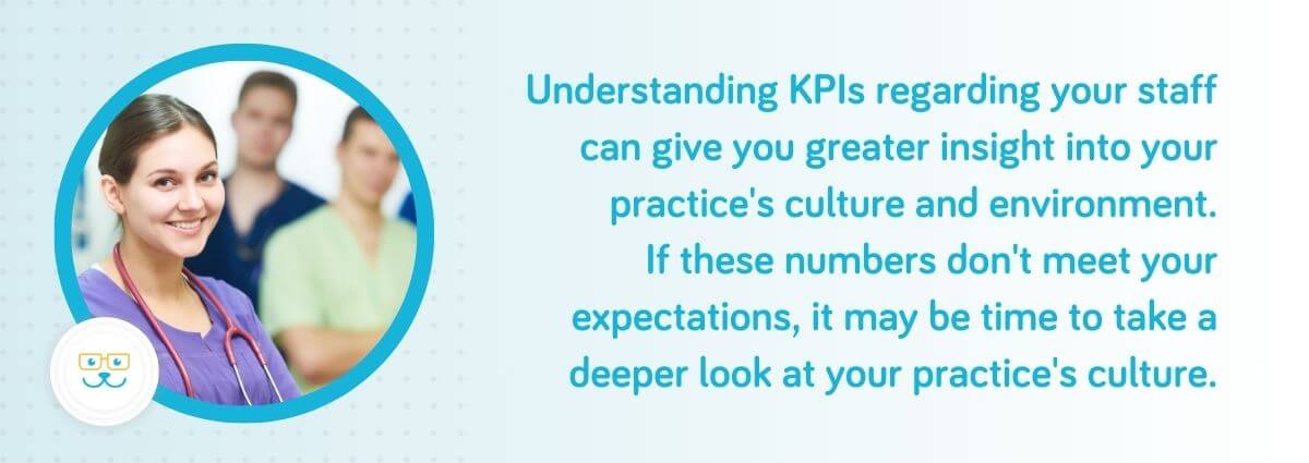 Staff KPIs can give insights into your practice's culture.